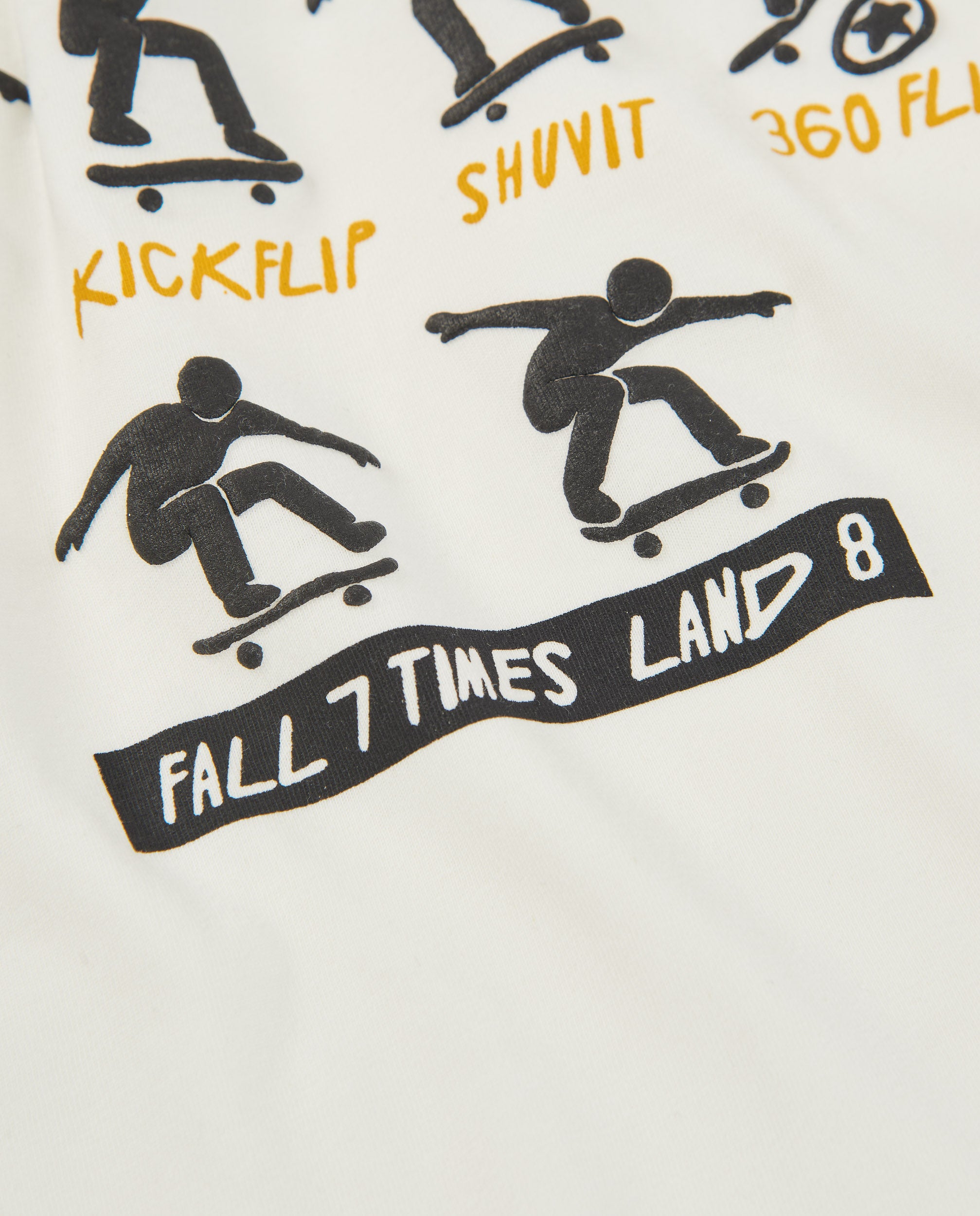 Camiseta de niño de punto con estampado de skaters