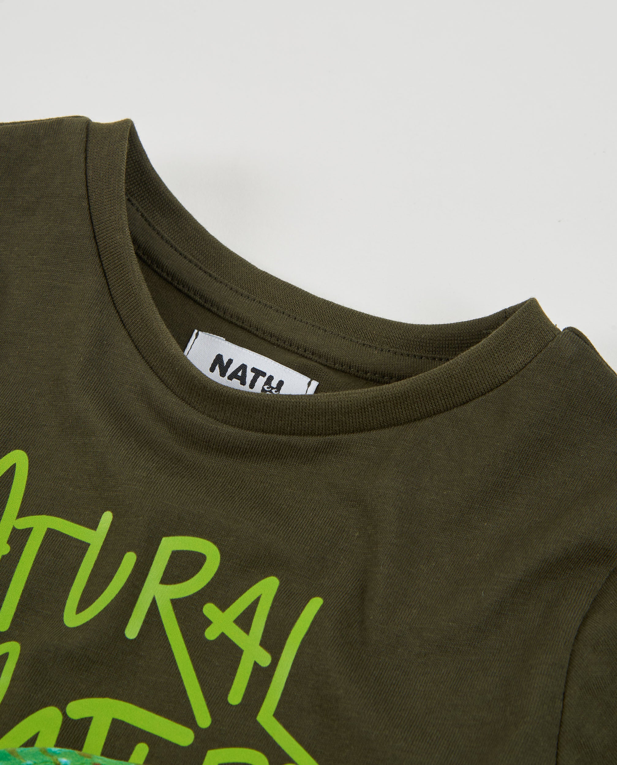 Camiseta de niño de punto con diseño de gecko y manga larga