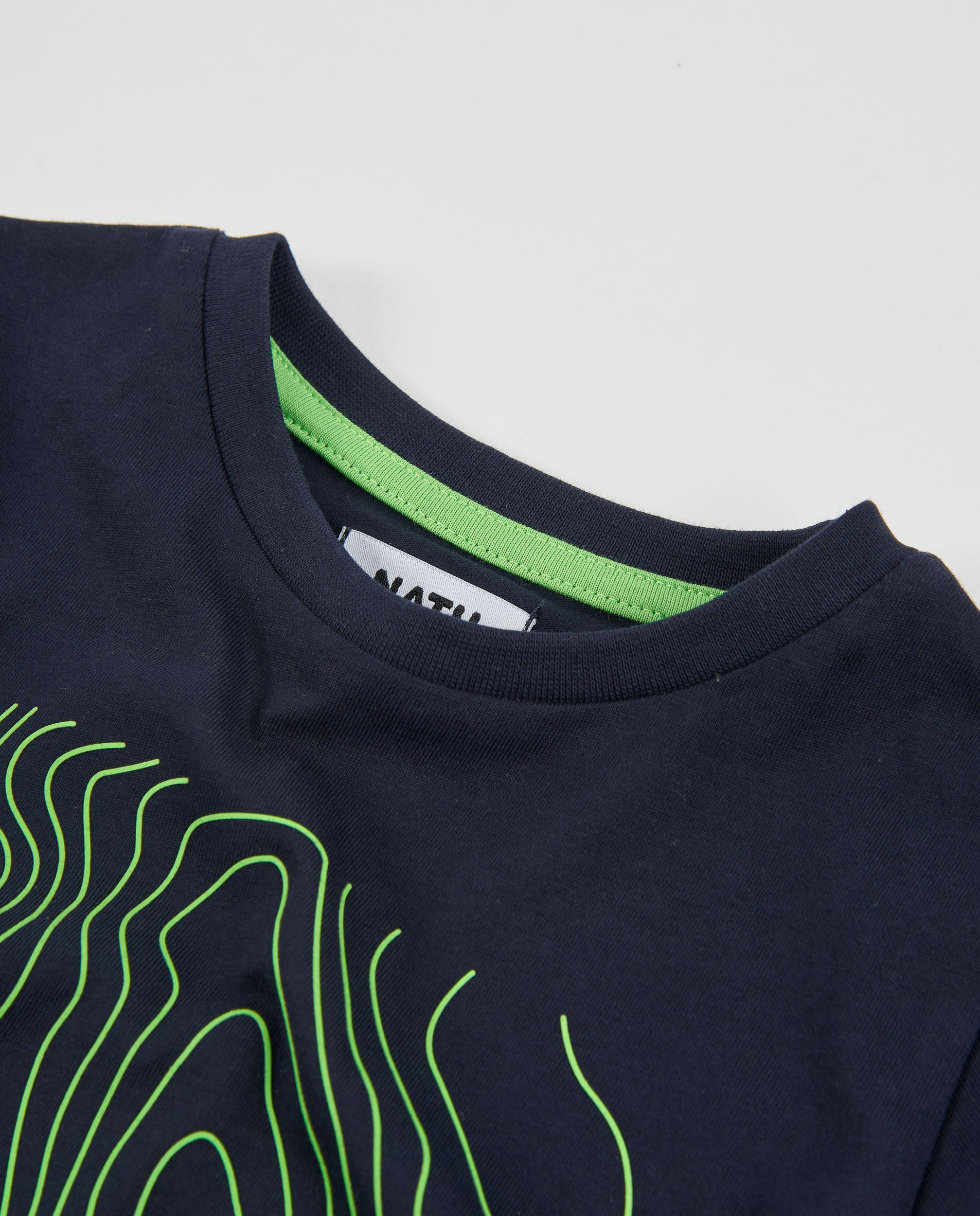 Camiseta de niño de punto con estampado geométrico