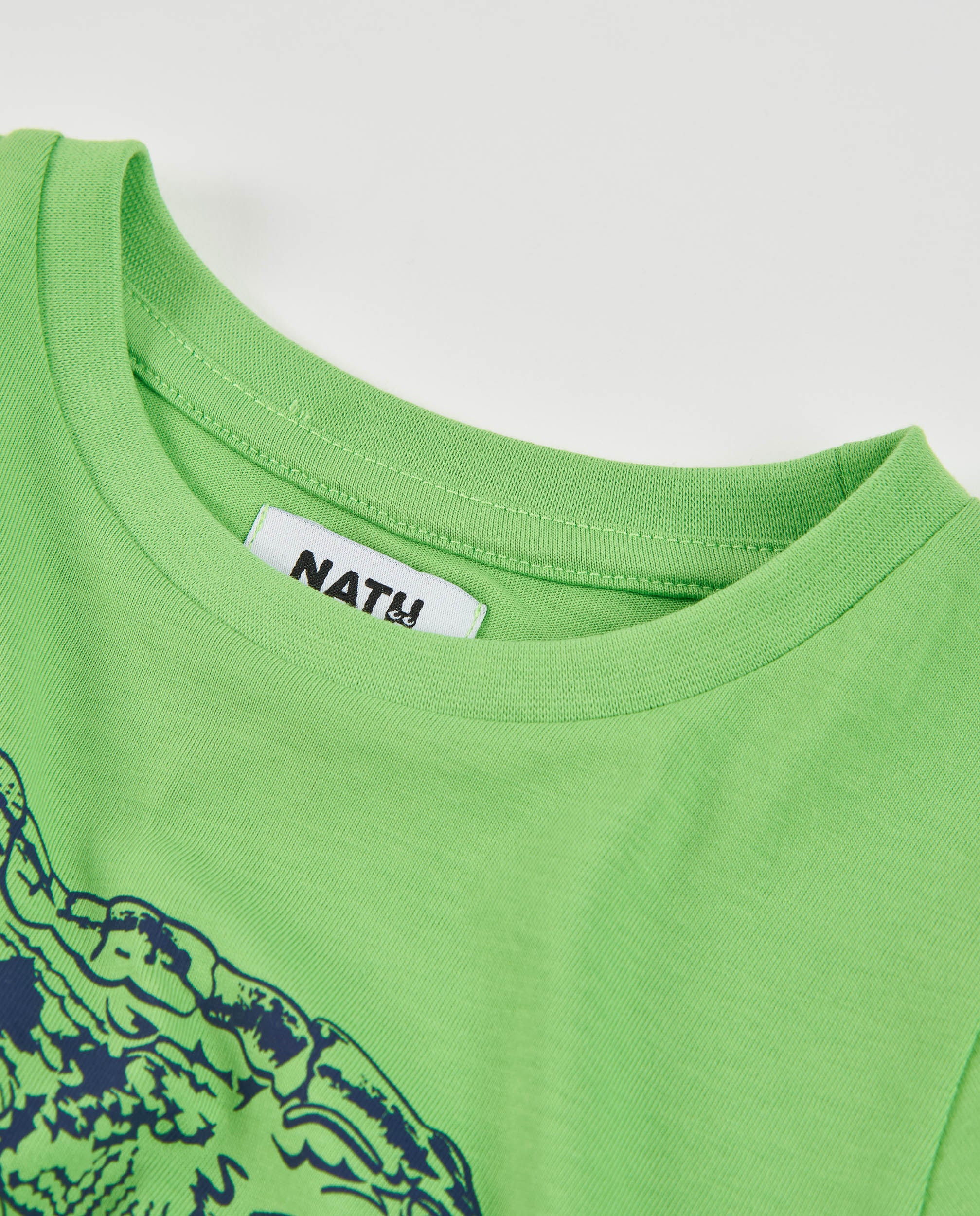 Camiseta de niño de punto con estampado de cocodrilo
