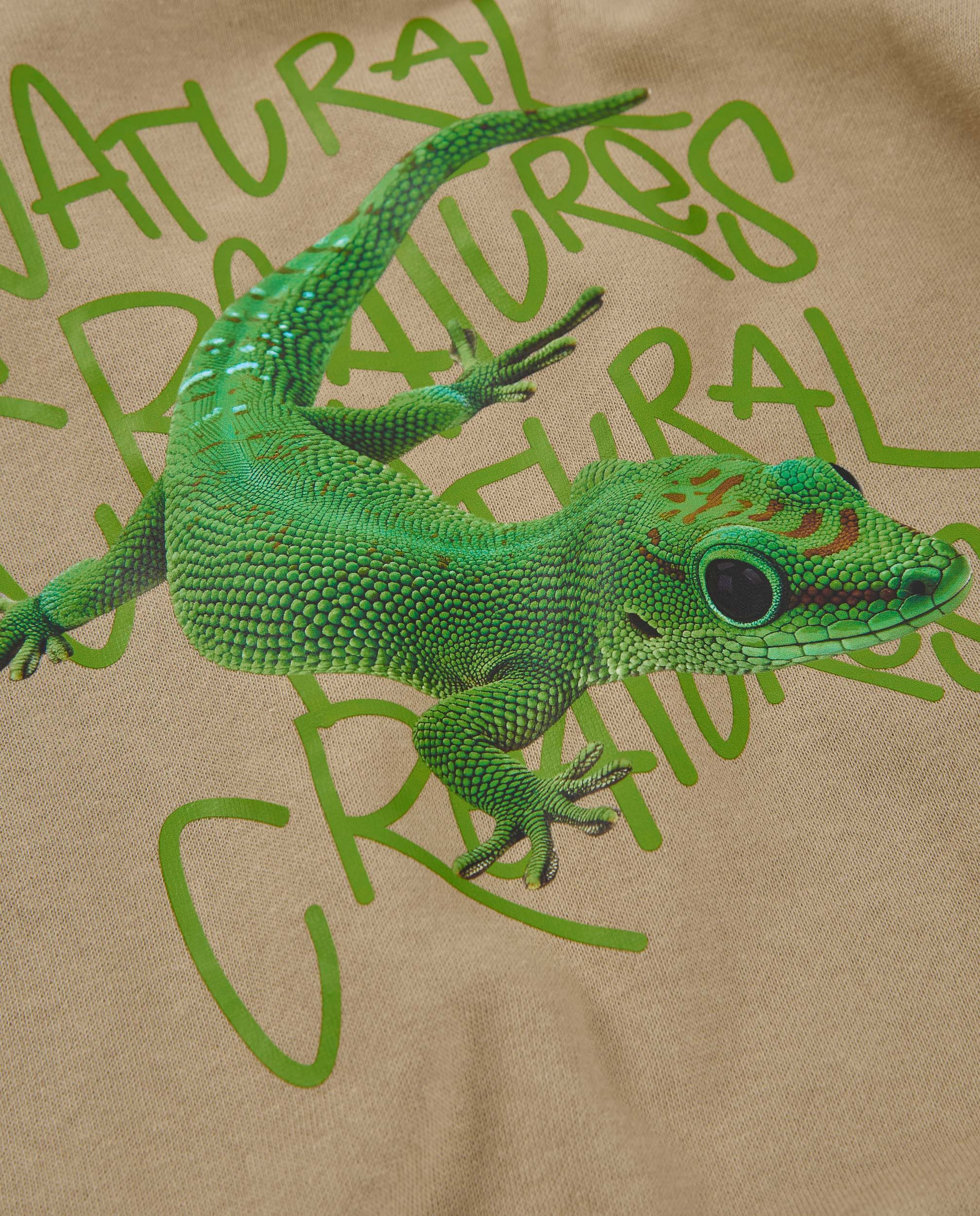 Sudadera de niño de felpa con estampado de gecko