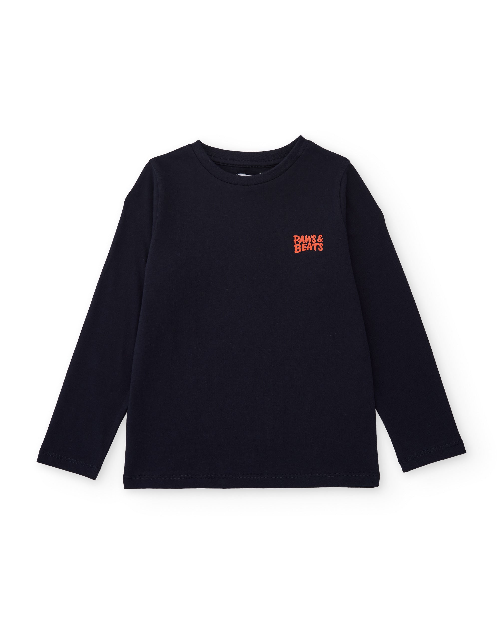Camiseta de niño de punto con estampado en la espalda