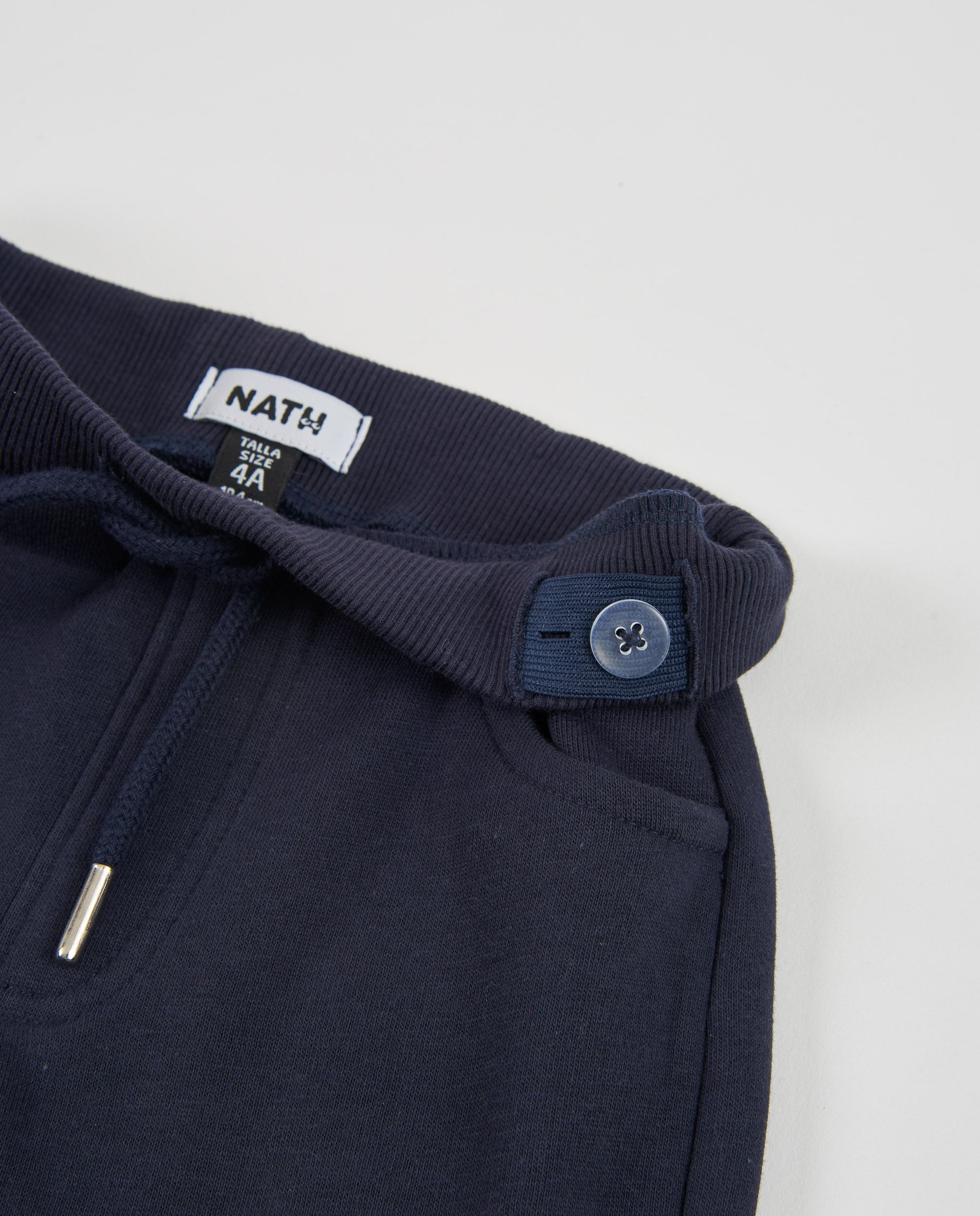 Pantalón de niño de felpa con bolsillos cargo y cintura ajustable