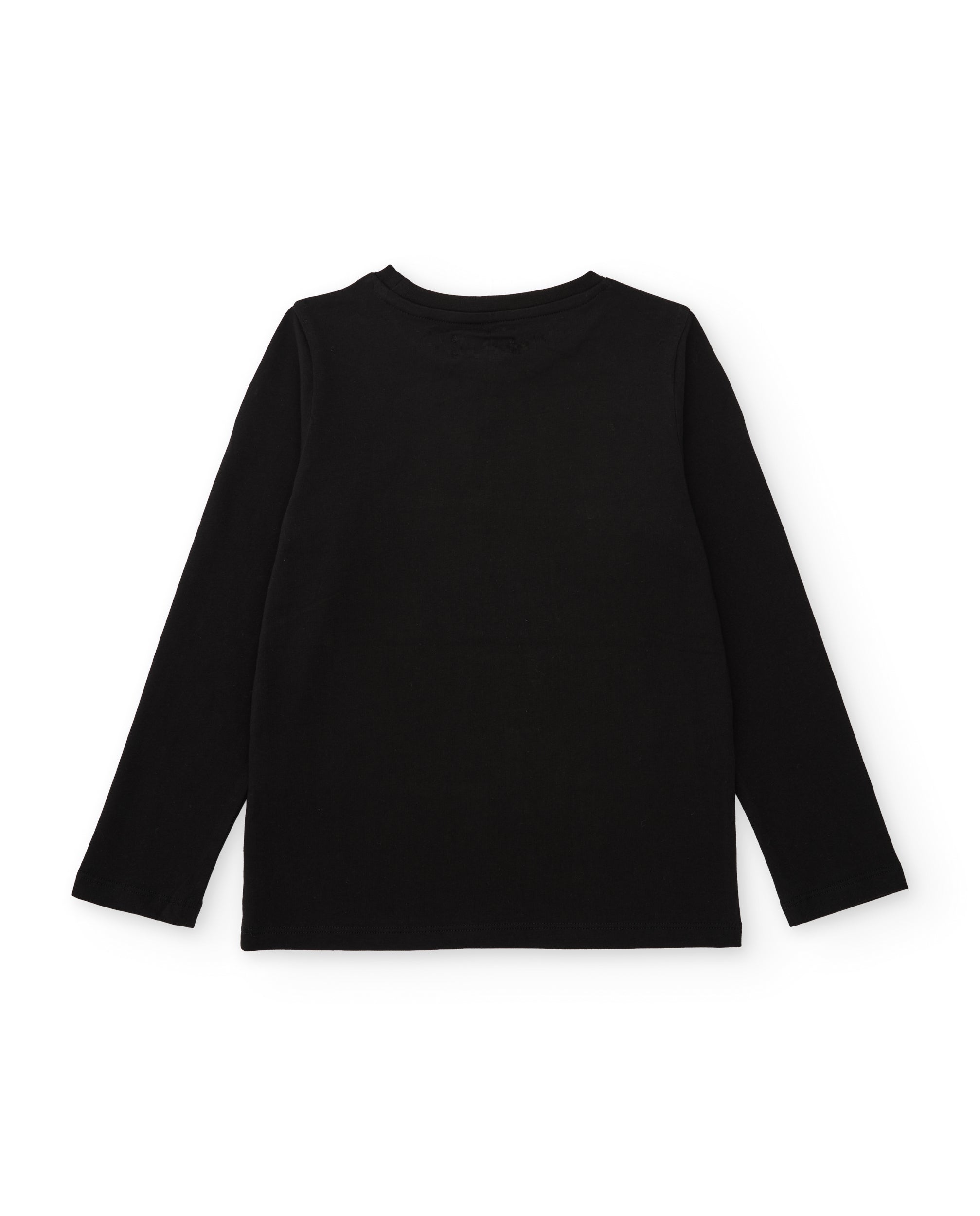 Camiseta de niño de punto con estampado gráfico en contraste