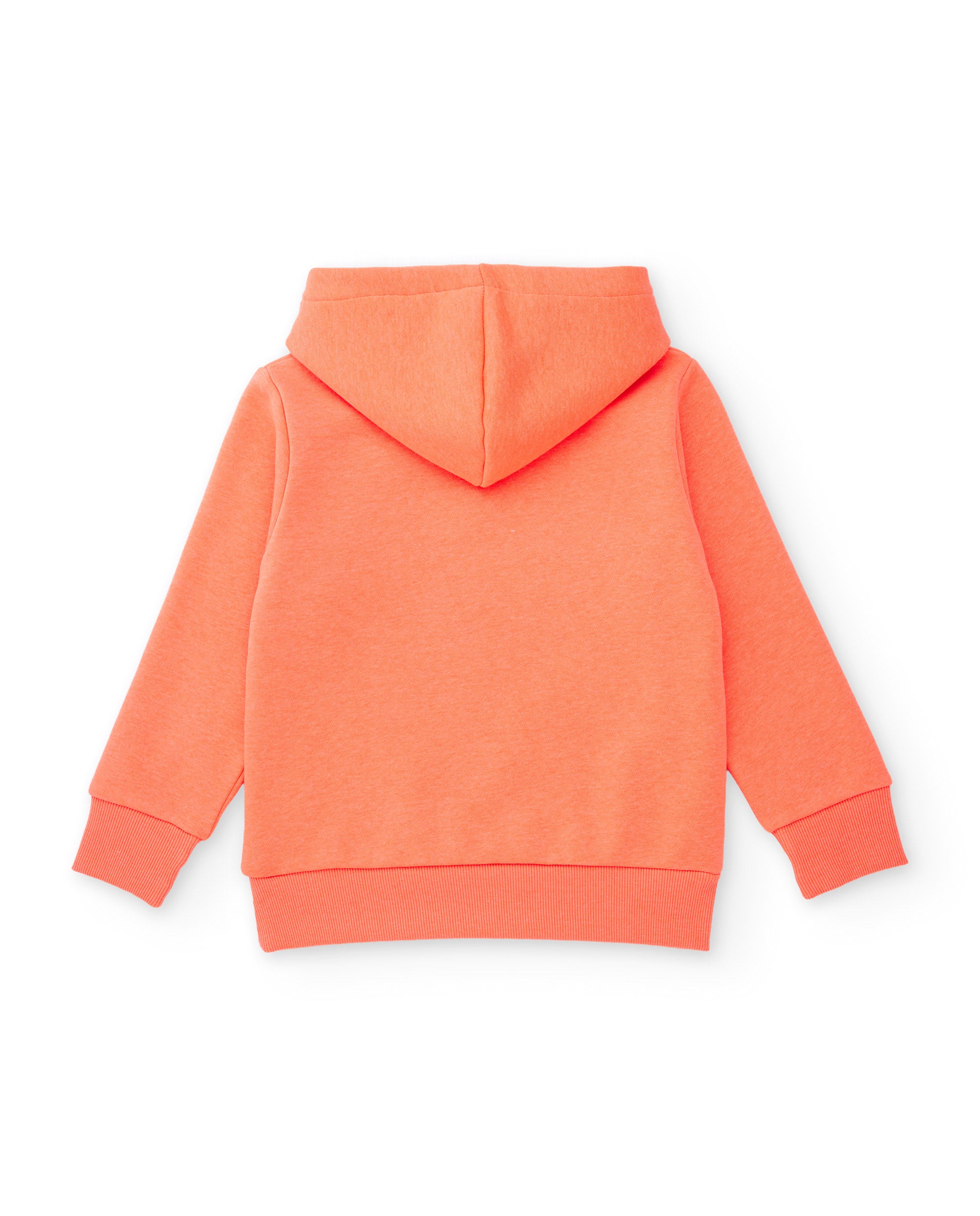 Sudadera de niño de felpa con capucha y texto en relieve