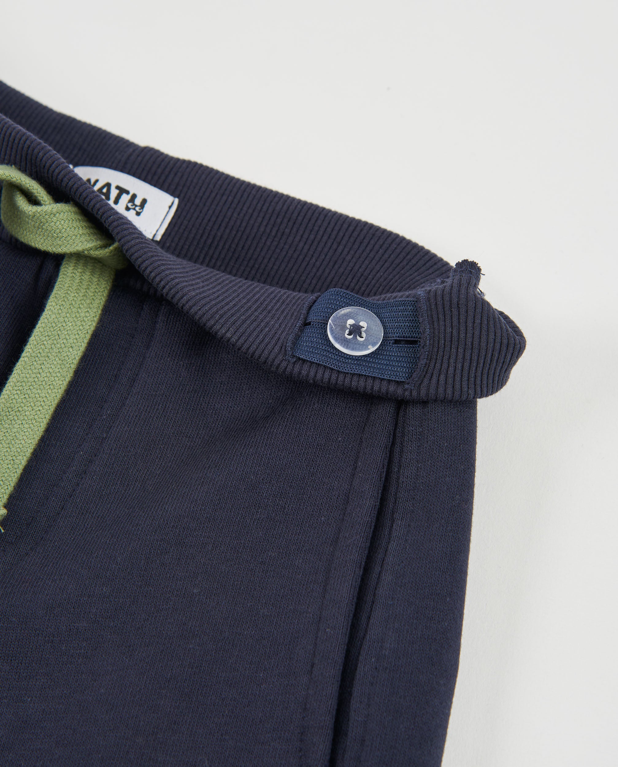 Pantalón de niño de felpa con bolsillo cargo y puños elásticos