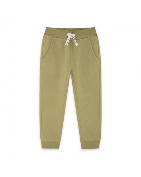 Polka dot pants for boy green basics