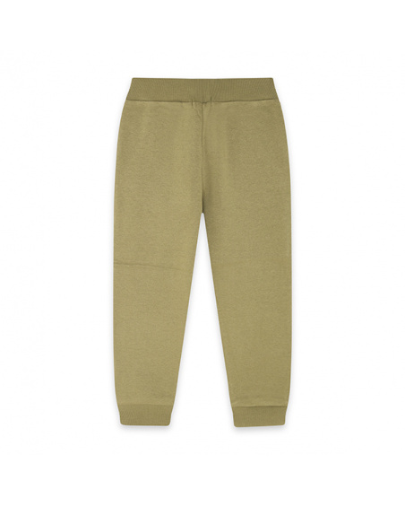 Polka dot pants for boy green basics