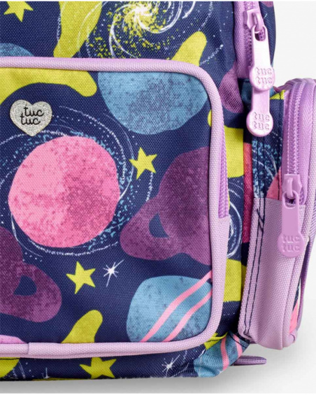 Pink Backpack Girl Galaxy Friends