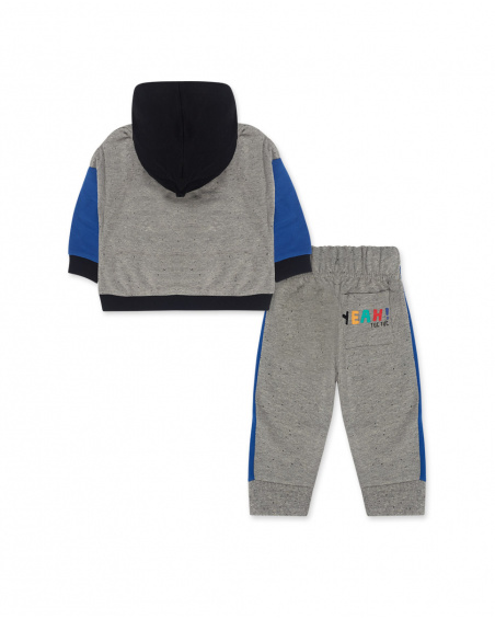 Connect Sweatshirt And Gray Plush Pants Boy
