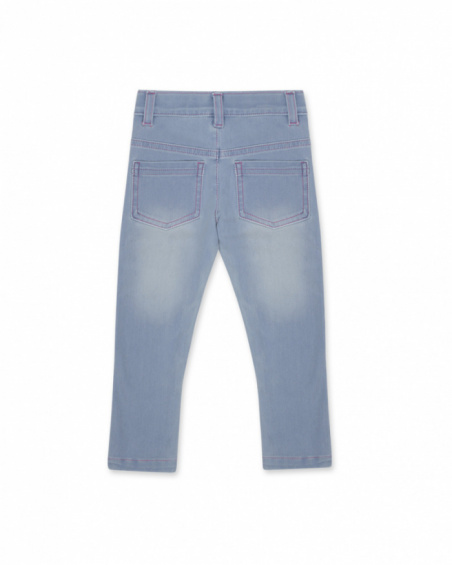 Blue knitted trousers for girl Hip Hip Hooray!
