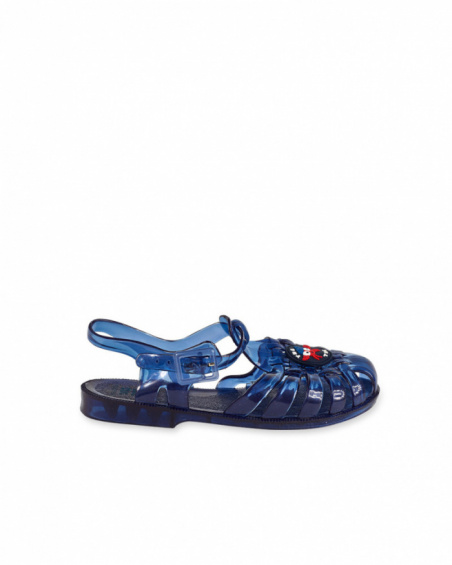 Girl's blue beach day sandals