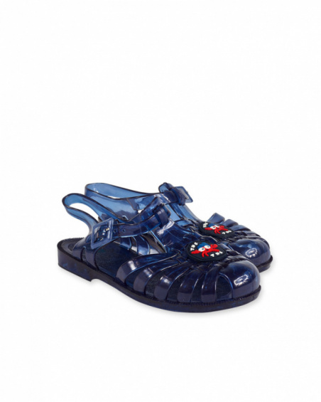 Girl's blue beach day sandals Girl's blue beach day sandals