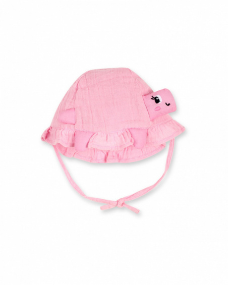 Pink turtle flat hat for girl Turtles