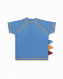 Boy's blue swim t-shirt Eco-Safari Boy's blue swim t-shirt Eco-Safari