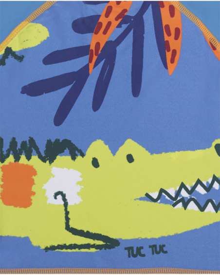 Boy's blue swim t-shirt Eco-Safari Boy's blue swim t-shirt Eco-Safari