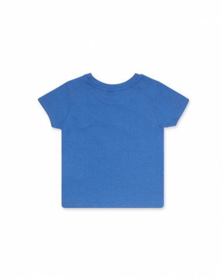 Blue knit T-shirt for boy Eco-Safari