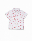 Beach Day boy's white poplin shirt Beach Day boy's white poplin shirt