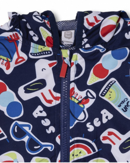 Blue windbreaker for boy Beach Day Blue windbreaker for boy Beach Day