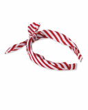 Red rigid headband for girl Hello Playa