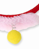 Red rigid headband for girl Juicy