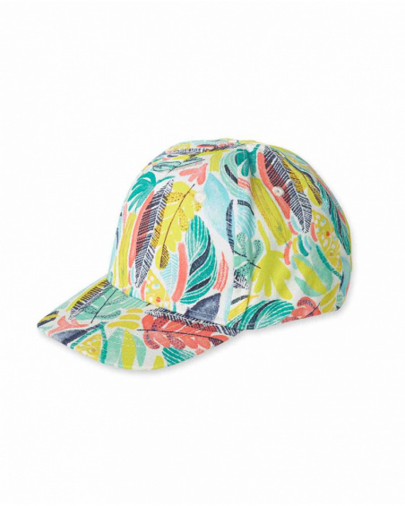 Treasure Island girl's printed twill cap Treasure Island girl's printed twill cap