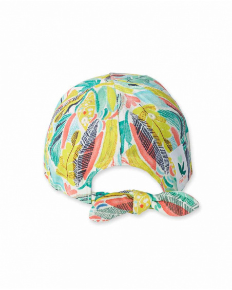 Treasure Island girl's printed twill cap Treasure Island girl's printed twill cap