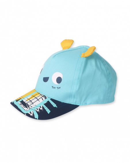 Tiny Critters boy's blue twill cap Tiny Critters boy's blue twill cap