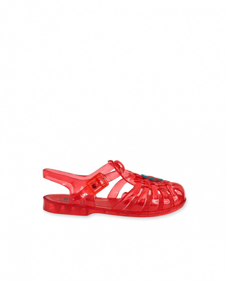 Red crab sandals for girl Juicy Red crab sandals for girl Juicy