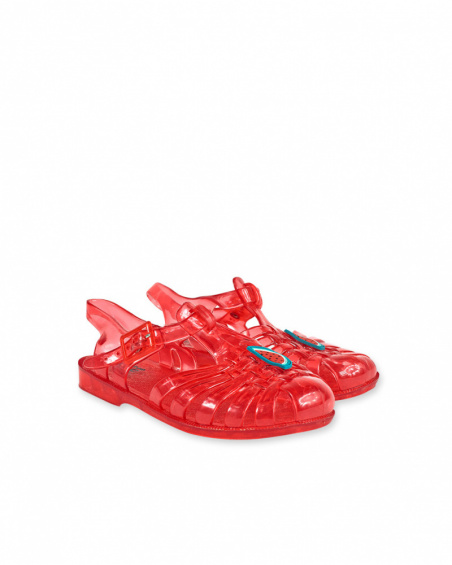 Red crab sandals for girl Juicy Red crab sandals for girl Juicy