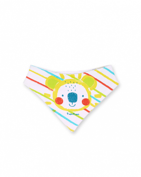 White knitted bandana for boy Sunday White knitted bandana for boy Sunday