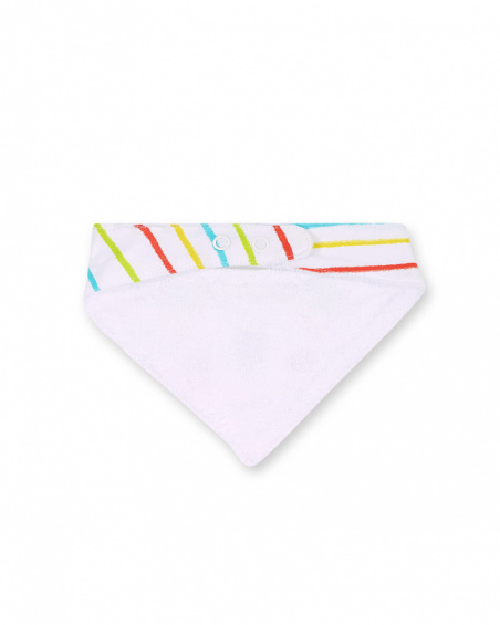White knitted bandana for boy Sunday White knitted bandana for boy Sunday