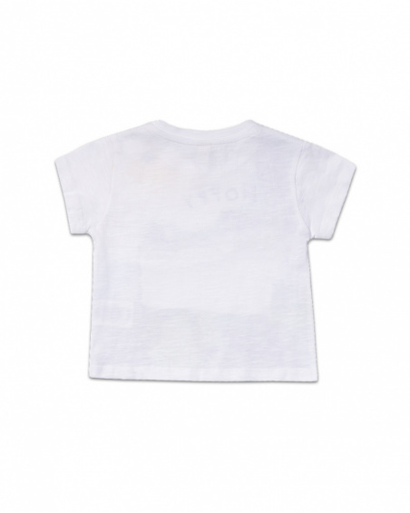 Treasure Island boy's white printed knit t-shirt