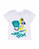 White knit T-shirt for boy Treasure Island