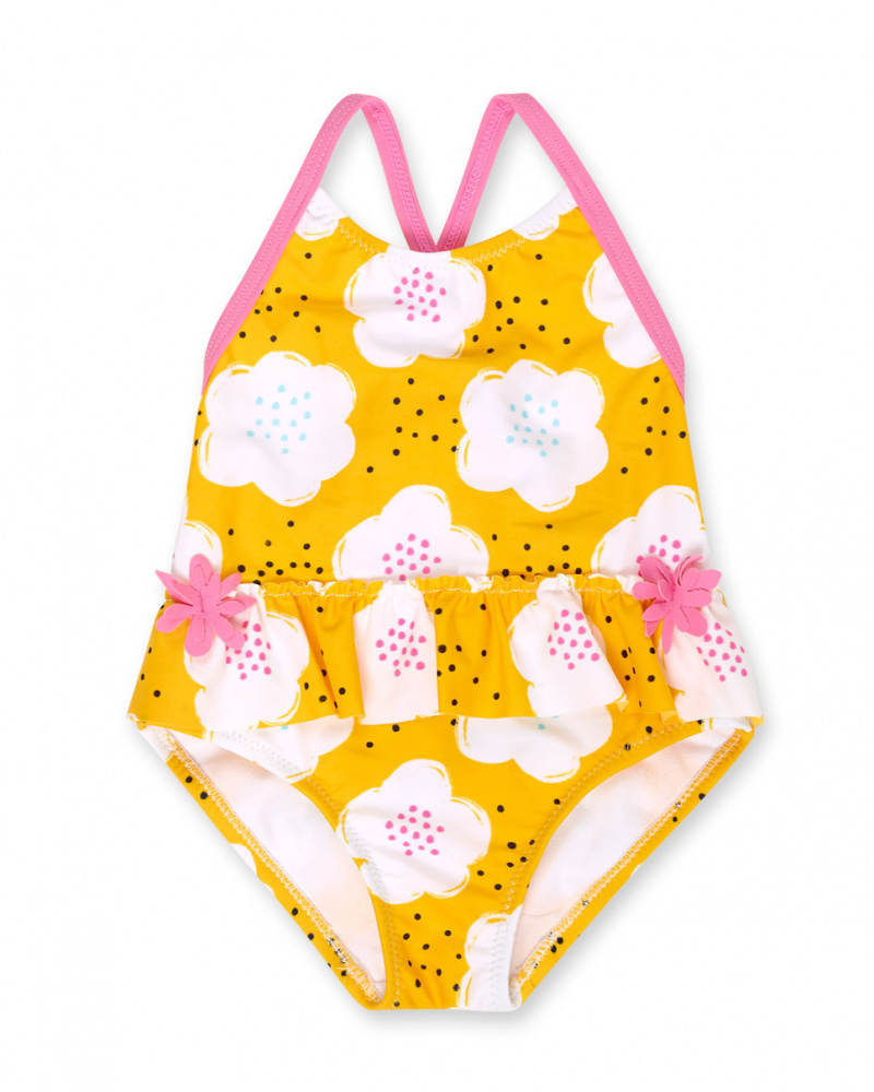Yellow swimsuit for girls Tiny Critters | tuc tuc