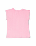 Fuchsia pink knit T-shirt for girl Seashell