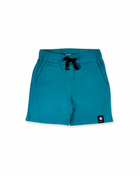Green knit bermuda for boy Juicy Green knit bermuda for boy Juicy