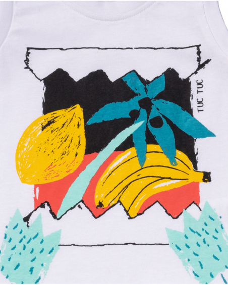 White knit tank top for boy Juicy