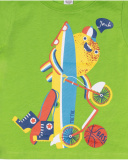 Green knit T-shirt for boy Holidays