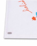 White knitted T-shirt for girl Holidays