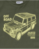 Khaki knit T-shirt for boy Desert trail