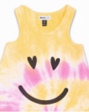 Pink yellow tie-dye knit dress for girl Rebel Girl