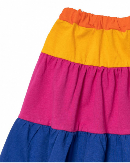 Long striped knit skirt for girl Full Bloom