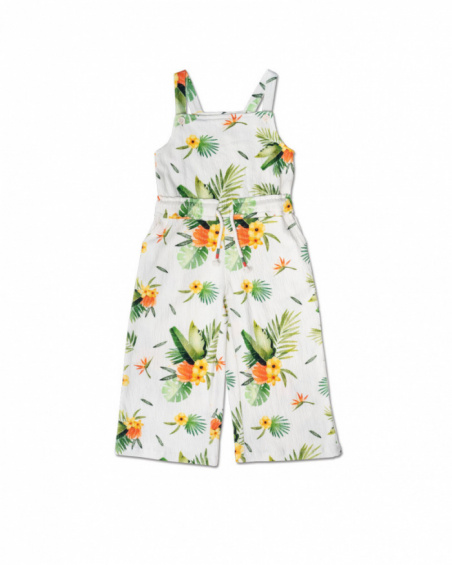 Oasis girl's white flat jumpsuit