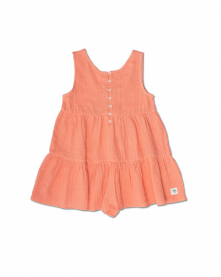 Orange flat jumpsuit for girl Oasis