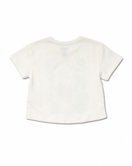 Oasis girl's white knitted t-shirt