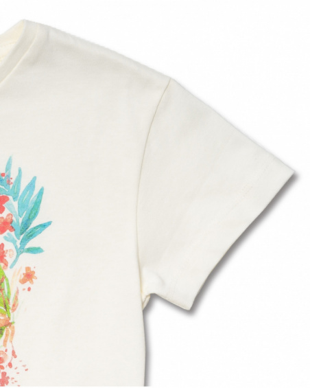 Oasis girl's white knitted t-shirt