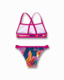 Full Bloom girl's printed bikini