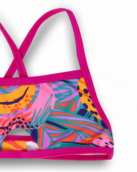 Full Bloom girl's printed bikini
