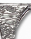 Metallic silver bikini girl One day in NYC